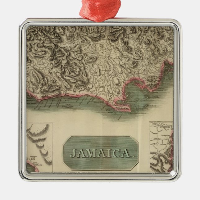 Jamaica Metal Tree Decoration (Front)
