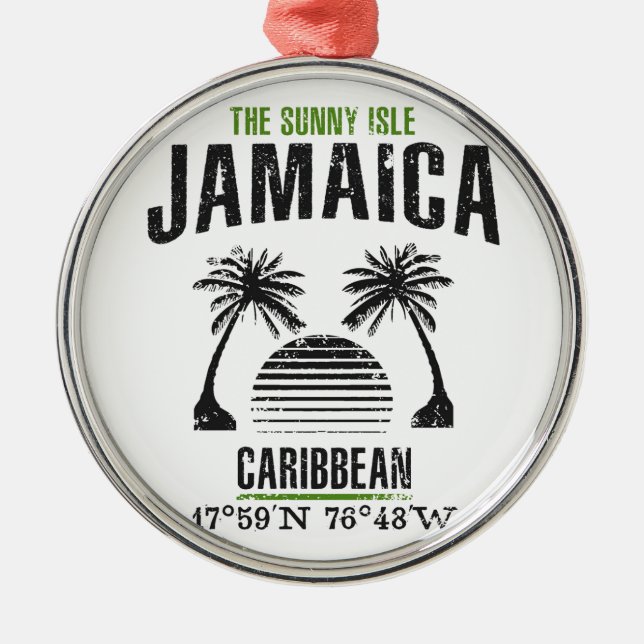 Jamaica Metal Tree Decoration (Front)