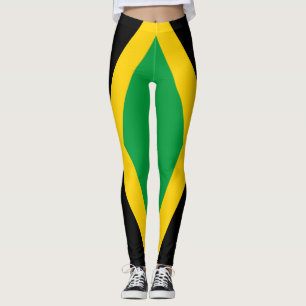 Jamaica National Flag Patriotic Leggings