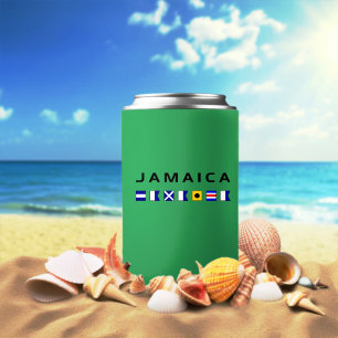 Jamaica Nautical Maritime Sailing Flags Can Cooler