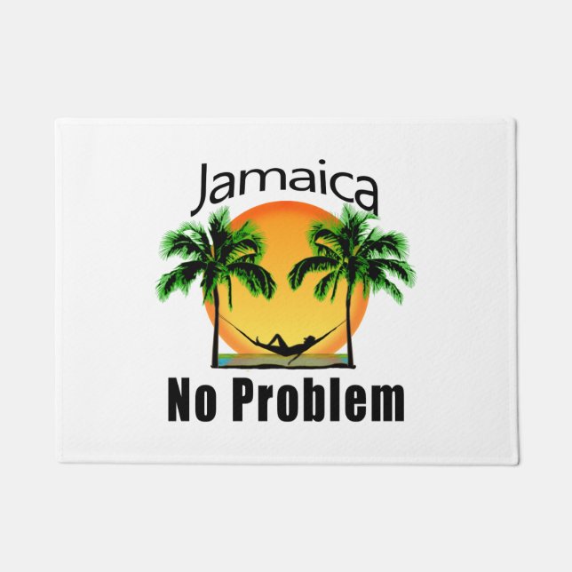 Jamaica No Problem Doormat (Front)