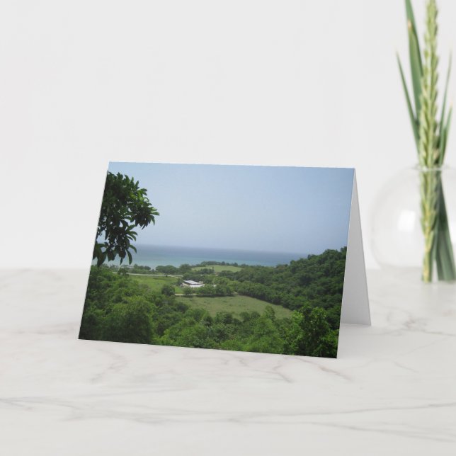 Jamaica Ocean View Note Cards (Front)