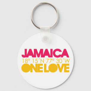 Jamaica One Love Keychain