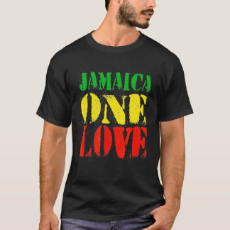 Jamaica One Love Rasta Flag Colours Reggae T-Shirt