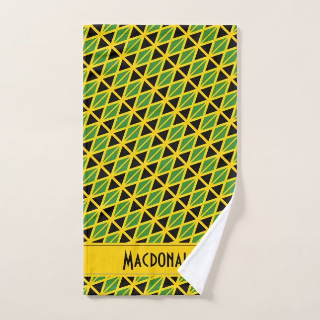 JAMAICA Personalised Carnival Sports Hand Towel (Hand Towel)