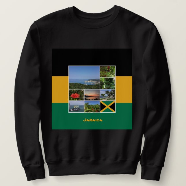 Jamaica Photo Collage Sweatshirt (Design Front)
