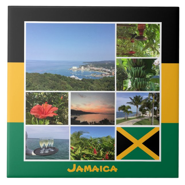 Jamaica Photo Collage Tile (Front)