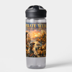 Jamaica Pirate week port yoyal sticker Water Bottle