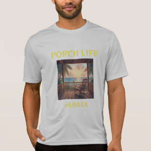 Jamaica  Porch life morning sunrise  T-Shirt