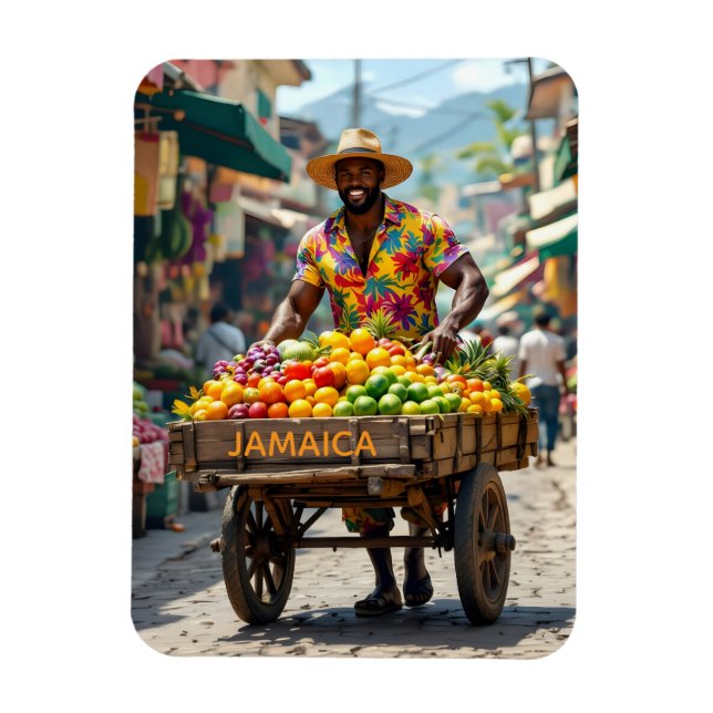 jamaica push cart magnet (Vertical)