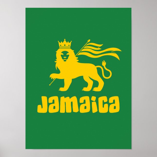 Jamaica Rasta Lion Poster (Front)