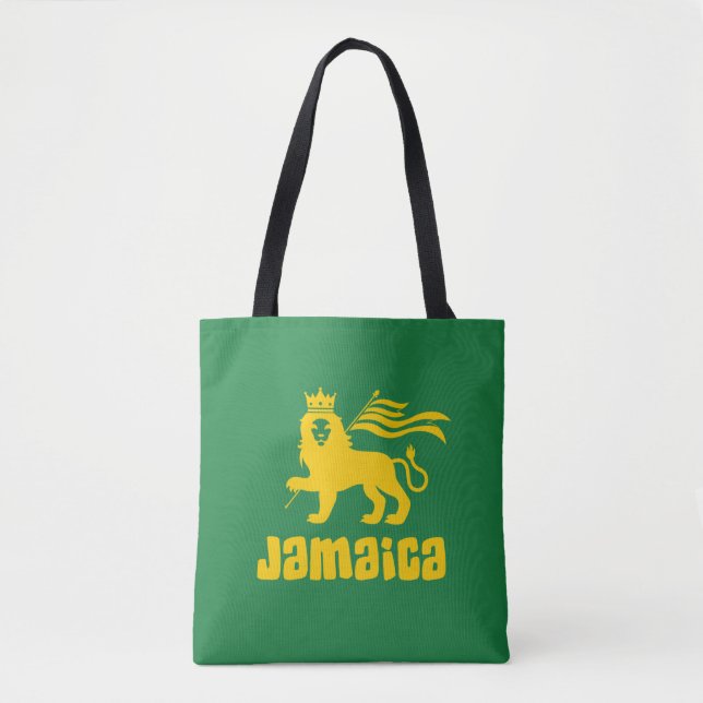 Jamaica Rasta Lion   Tote Bag (Front)