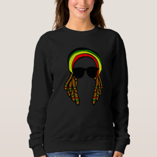 Jamaica Reggae Music Jamaican Rasta Sunglasses 1 Sweatshirt