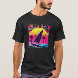 Jamaica Retro 80s Style Souvenir Beach T-Shirt