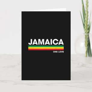 Jamaica Retro Reggae Color Rs Jamaican Vacation So Card