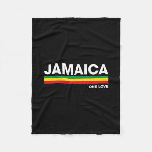 Jamaica Retro Reggae Color Rs Jamaican Vacation So Fleece Blanket