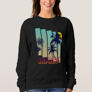 Jamaica Retro Vintage Style Palm Tree Sweatshirt