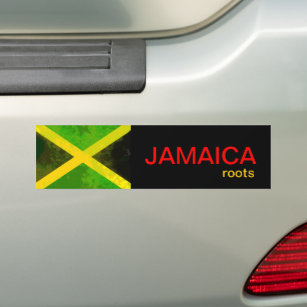 Jamaica roots bumper sticker