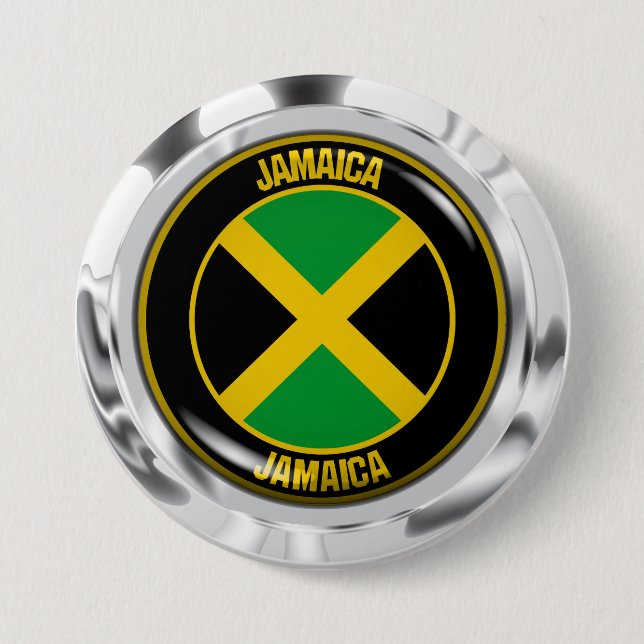 Jamaica Round Emblem 7.5 Cm Round Badge (Front)