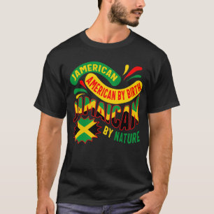 Jamaica Shirt, Jamerican American Jamaican Flag T-Shirt