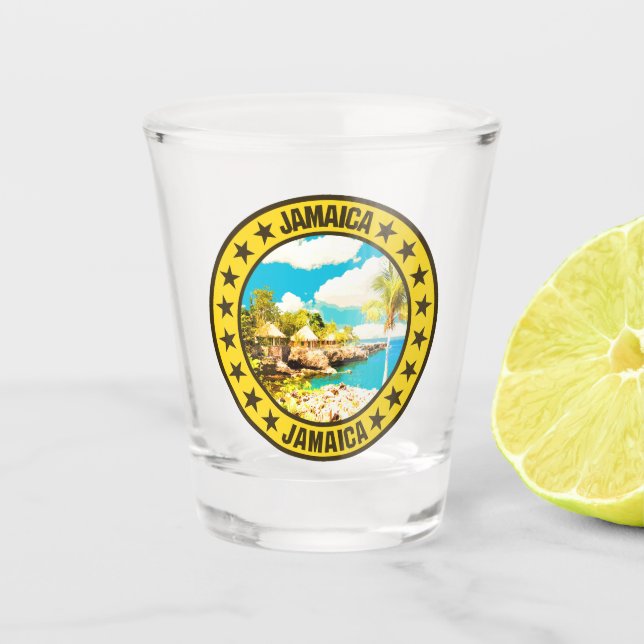Jamaica                                            shot glass (Front)