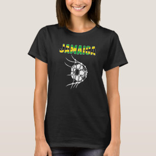 Jamaica Soccer Ball In Net  Support Jamaican Footb T-Shirt