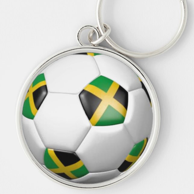 Jamaica Soccer ball Key Ring (Front)