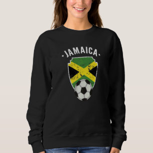 Jamaica Soccer Jamaica Flag Football Jamaican Prid Sweatshirt