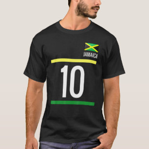 Jamaica Soccer Jamaican Football 10 T-Shirt