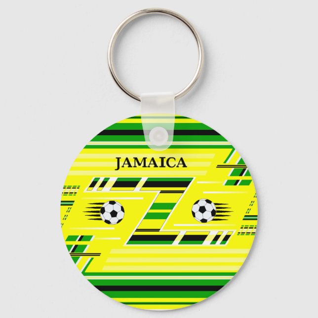 Jamaica Soccer Key Ring (Front)