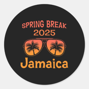 Jamaica Spring Break 2025 Family Vacation Beach Vi Classic Round Sticker
