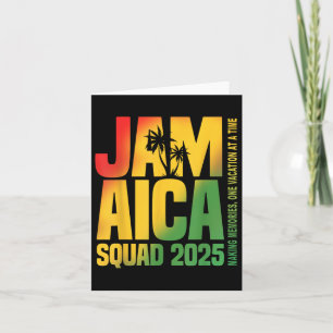 Jamaica Squad 2025 Graduation Trip Family Vacation Card