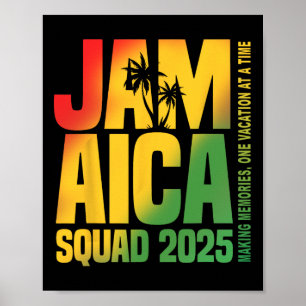 Jamaica Squad 2025 Graduation Trip Family Vacation Poster