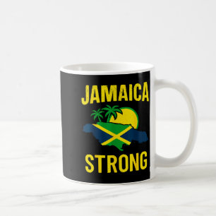 Jamaica Strong I Love Jamaican Flag Heart Women Me Coffee Mug