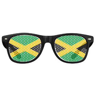 Jamaica Sunglasses, Party Shades, Jamaican flag Retro Sunglasses