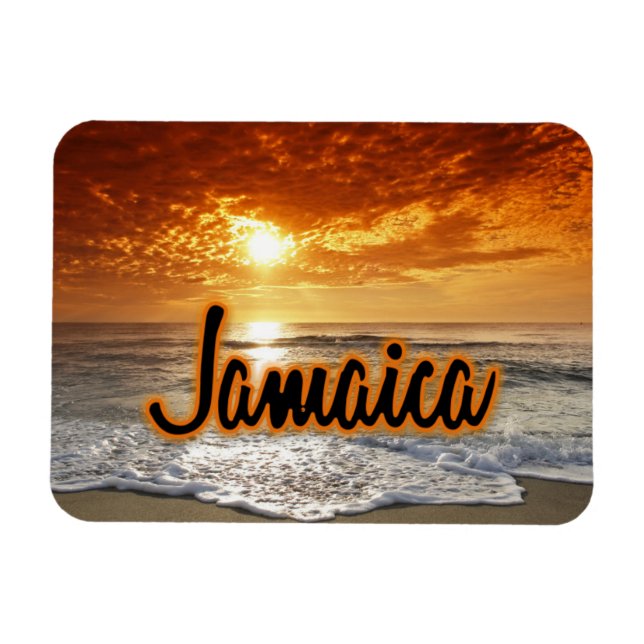 Jamaica sunset magnet (Horizontal)