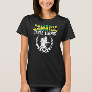Jamaica Table Tennis   Jamaican Ping Pong Supporte T-Shirt