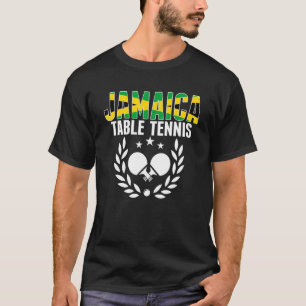 Jamaica Table Tennis Jamaican Ping Pong Supporte T-Shirt