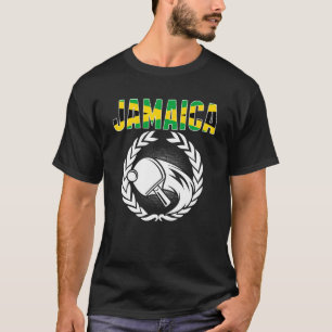 Jamaica Table Tennis Jamaican Ping Pong Supporte T-Shirt