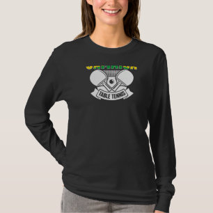 Jamaica Table Tennis Support Jamaican Ping Pong T T-Shirt