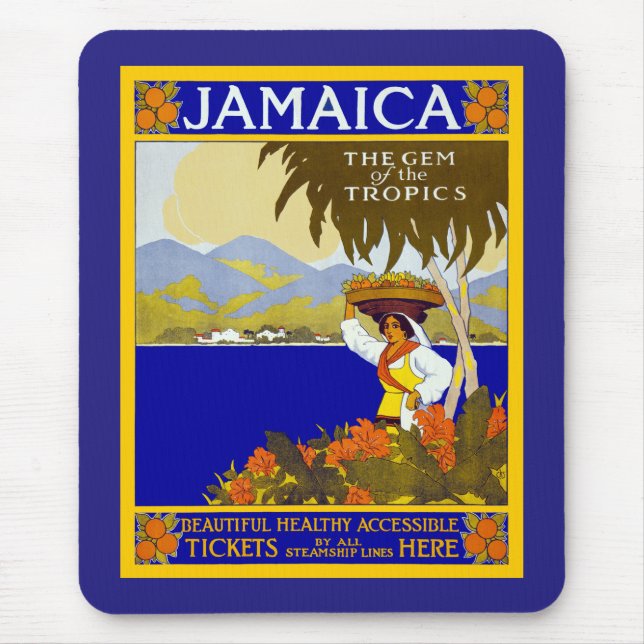 Jamaica ~ The Gem of the Tropics Mouse Pad (Front)