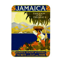 Jamaica the Gem of the Tropics Travel Poster 1910