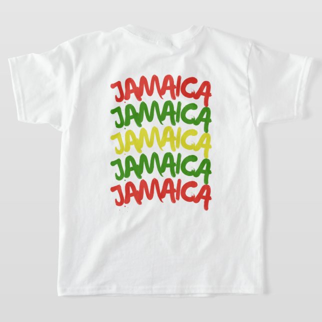 Jamaica Trip vacation group matching, back & front T-Shirt (Laydown Back)