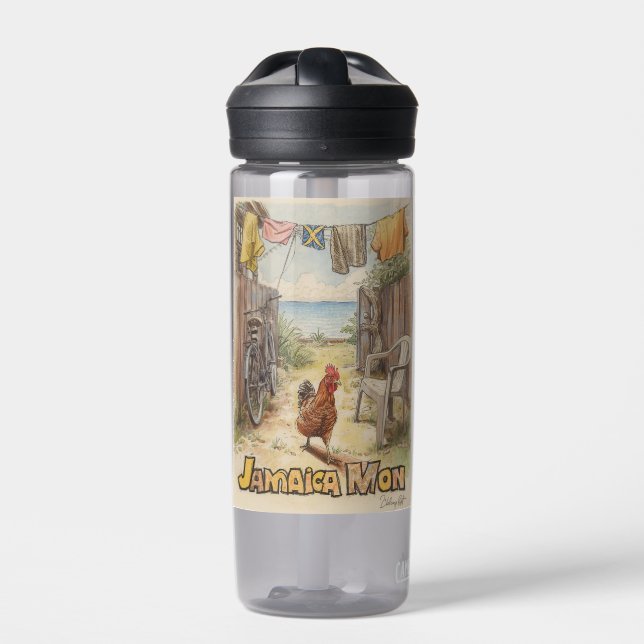 Jamaica tropical charm water bottle (Front)