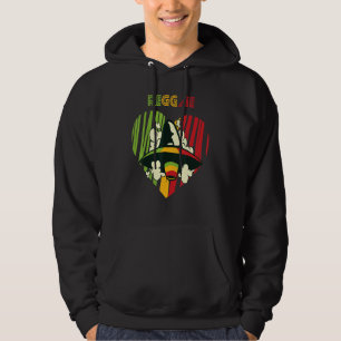 Jamaica UFO Reggae Heart Rasta Souvenir Rastafaria Hoodie