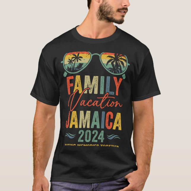 Jamaica Vacation 2024 Matching Family Group Summer T-Shirt (Front)