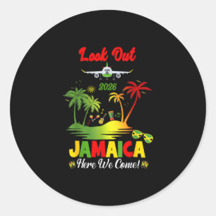Jamaica Vacation 2026 Matching Jamaican Group Birt Classic Round Sticker