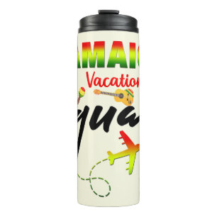 Jamaica Vacation Squad Group Matching Reggae Thermal Tumbler