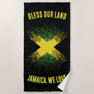 JAMAICA WE LOVE BEACH TOWEL