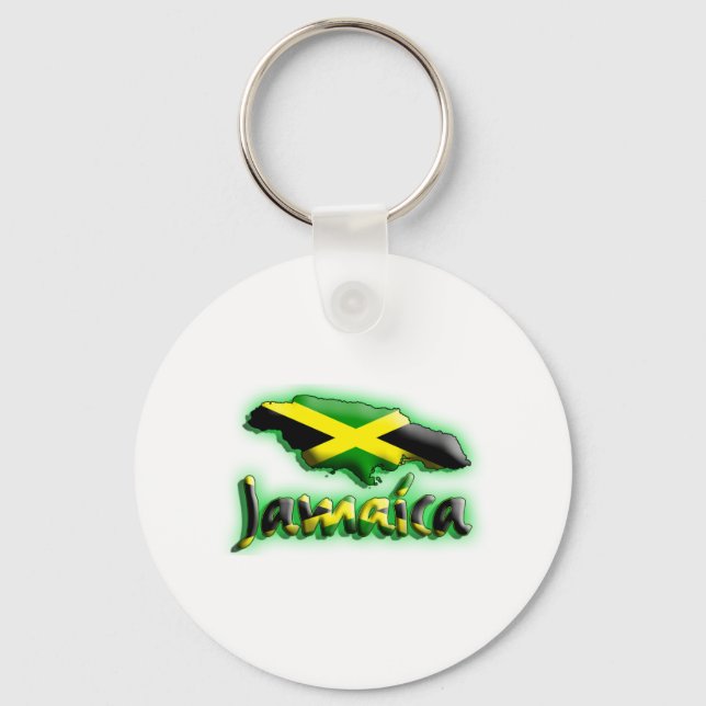Jamaica with flag title key ring (Front)